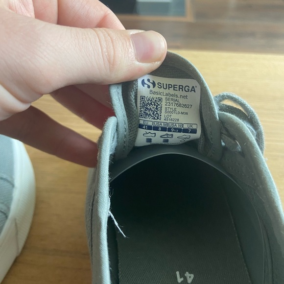 Superga Gray Platform Shoes 9.5 W - Picture 5 of 5